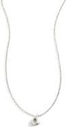Mint & Lily Tiny Script Initial Necklace