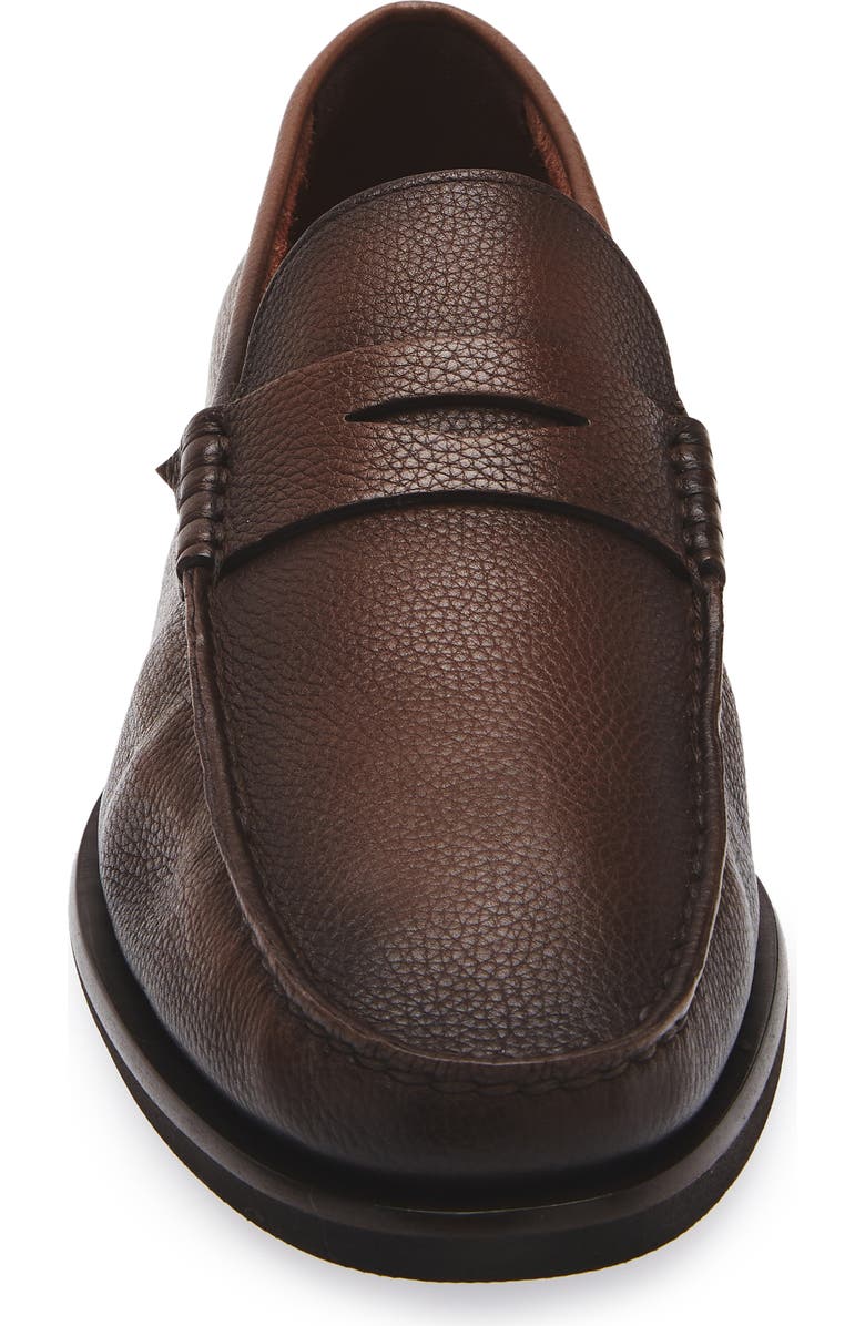 Santoni Ikangia Penny Loafer, Alternate, color, Dark Brown