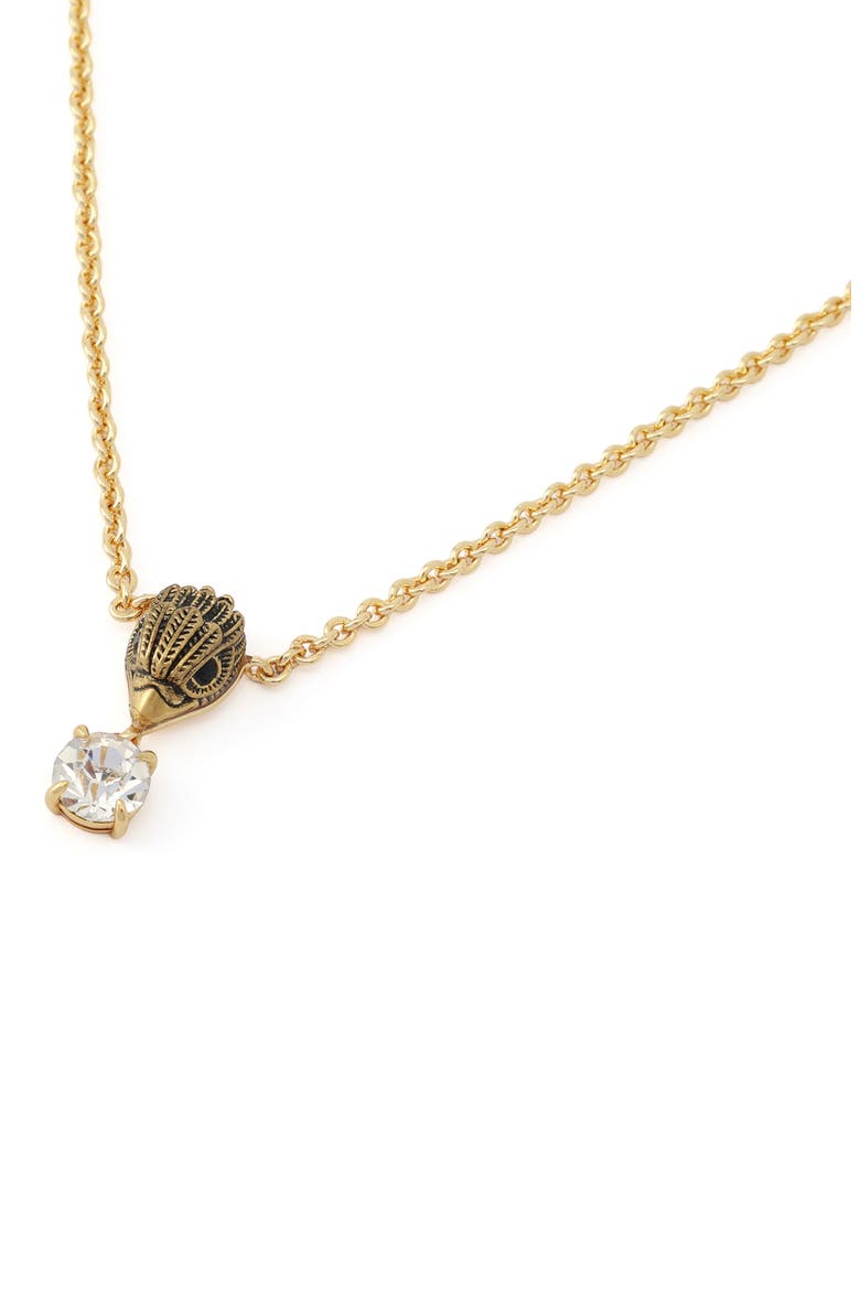 Eagle Gemstone Pendant Necklace, Alternate, color, GOLD/ CRYSTAL