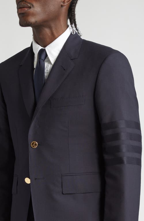 Thom Browne Wool Blazer In Blue