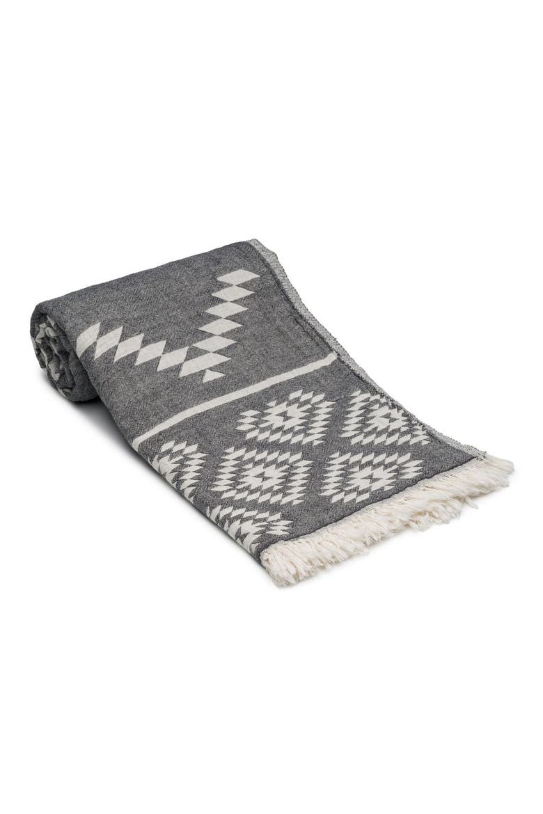 Turkish Cotton Bath Towel, Main, color, Black