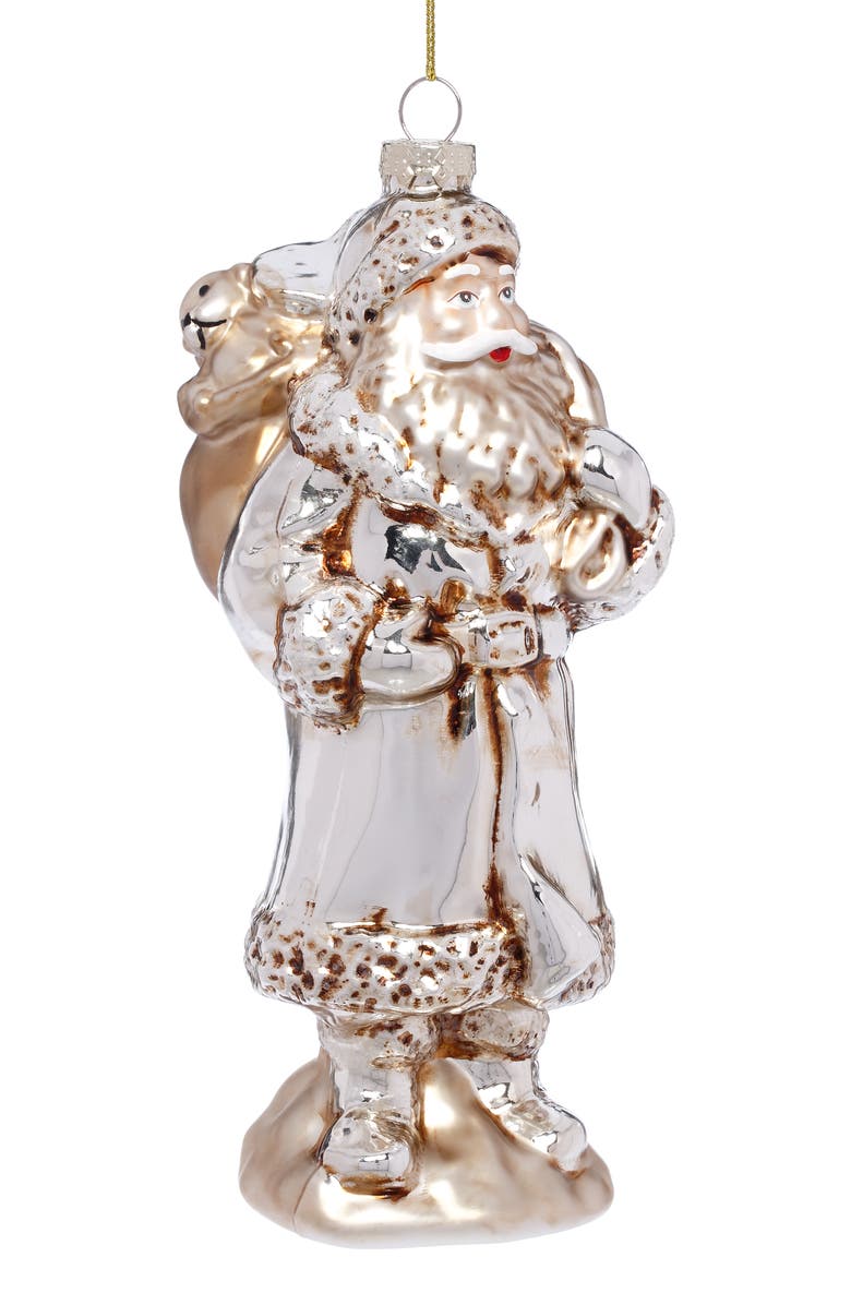 Mark Roberts Vintage Santa Ornament, Set of 6, Main, color, White