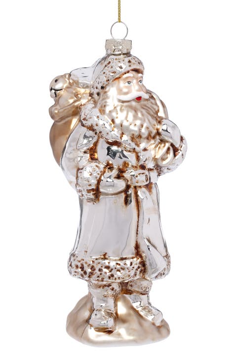Vintage Santa Ornament, Set of 6