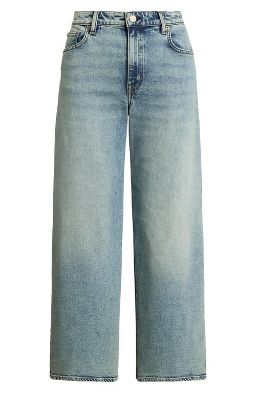 Shop Ralph Lauren Lauren High Waist Crop Wide Leg Jeans In Alicia Wash