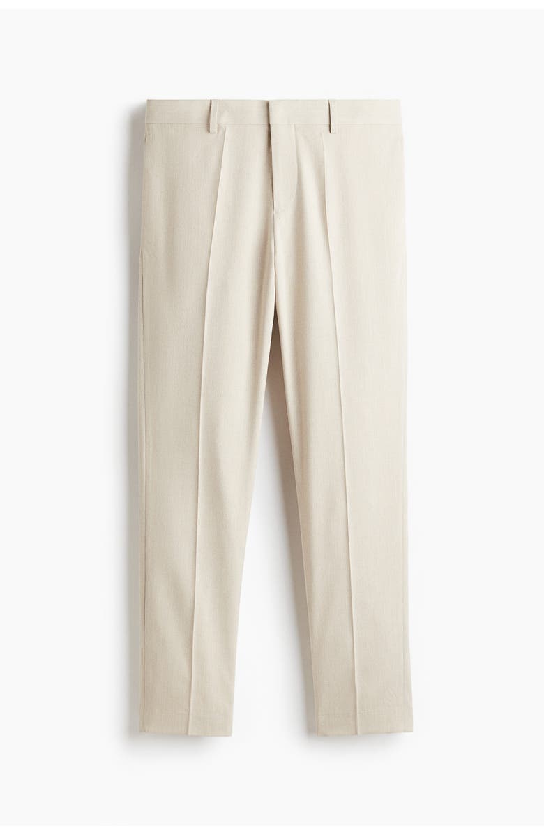 H&M Slim Fit Suit Trousers, Main, color, Light Beige