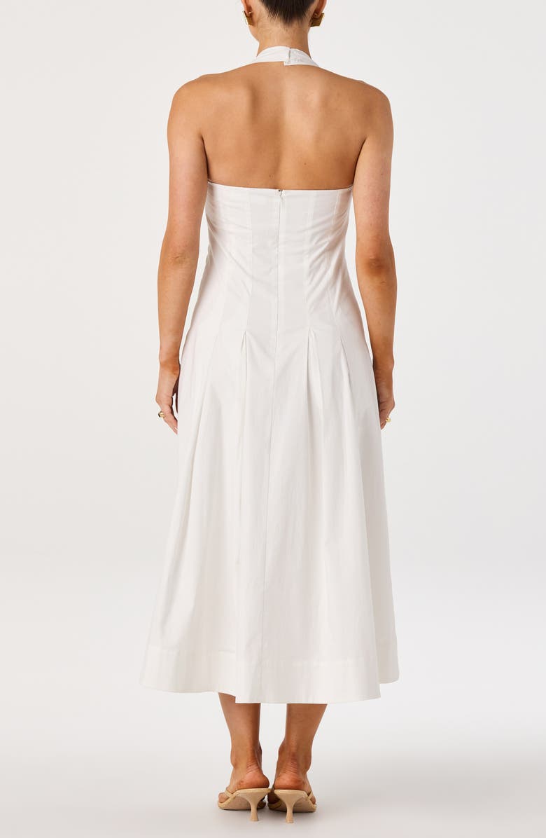 ASTR the Label Janae Halter Midi Dress, Alternate, color, White
