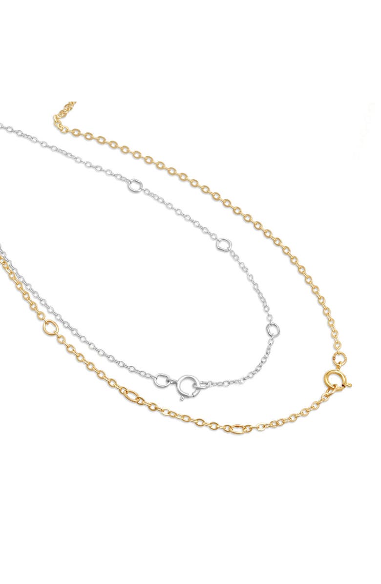 ABLE Zora Layered Chain Necklaces, Alternate, color, Gold/Silver