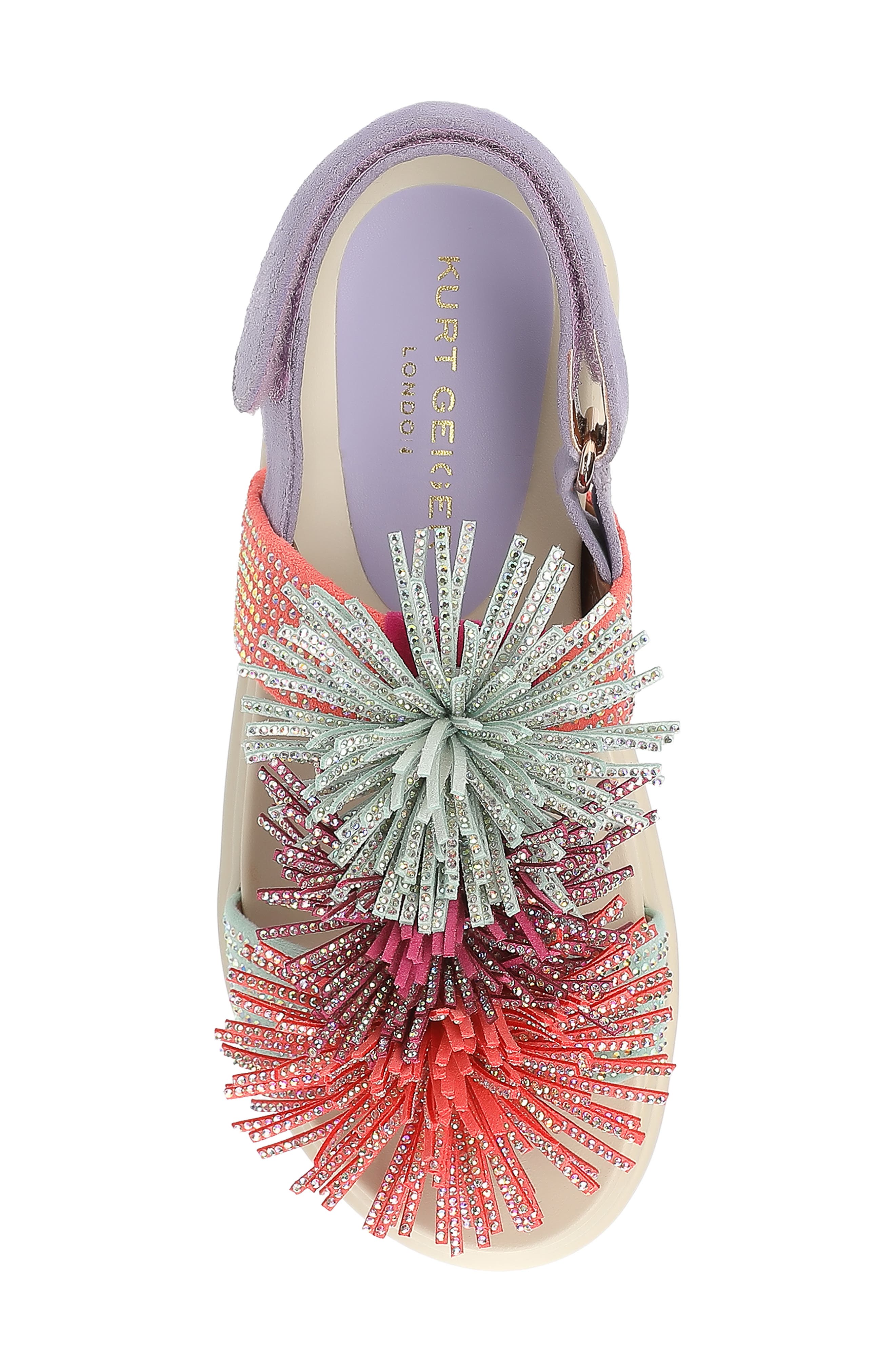 Kurt Geiger London Kids' Orson Fringe Slingback Sandal, Alternate, color, 