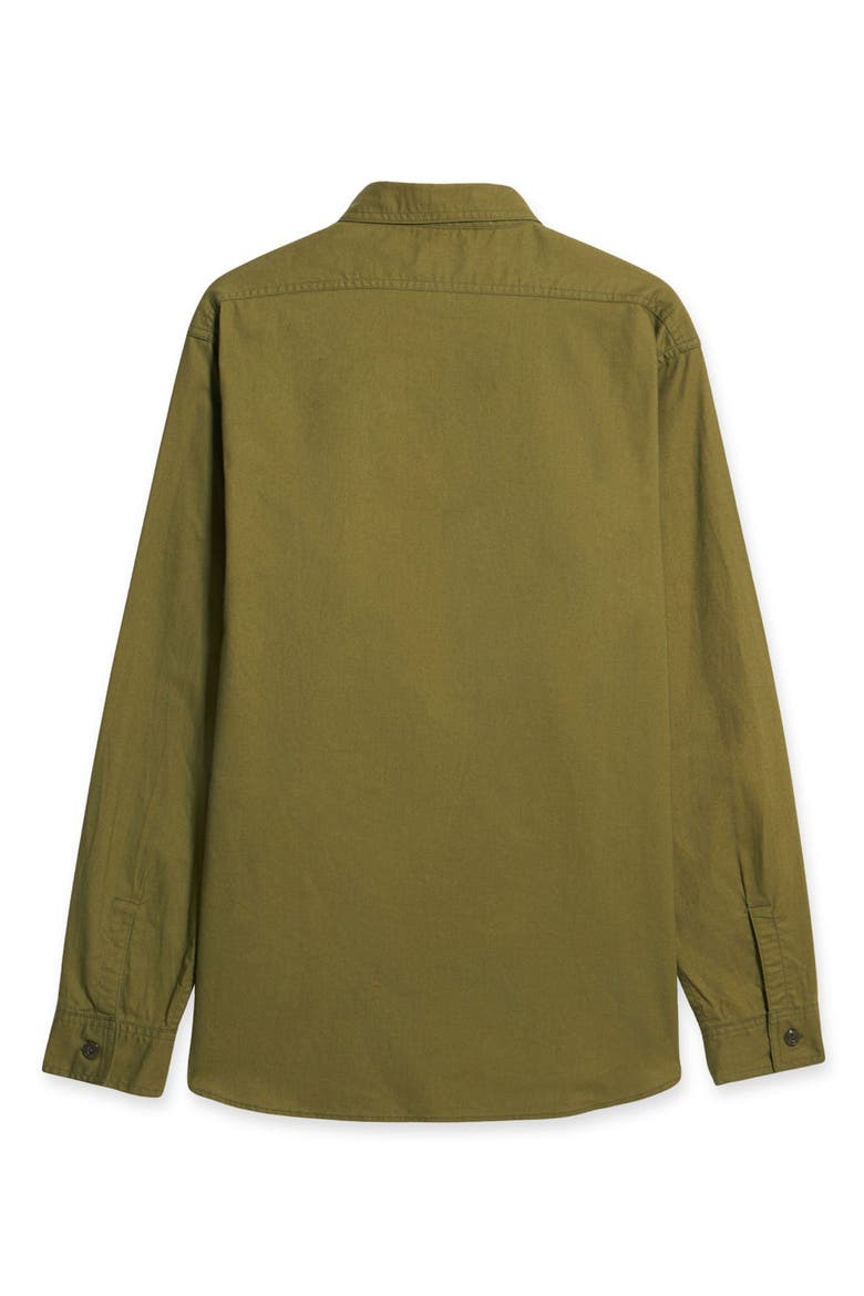 Otero Cotton Shirt, Alternate, color, GREEN