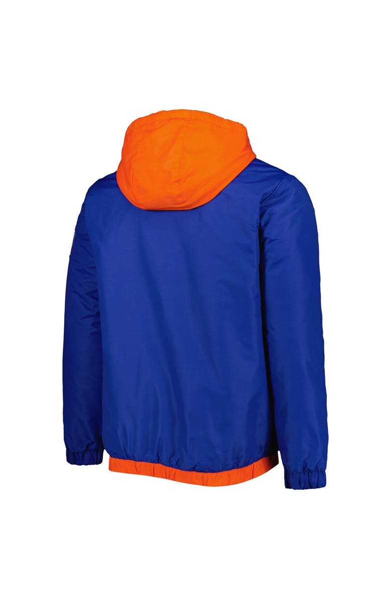 STARTER Men's Starter Blue New York Knicks The Triple Double Full-Zip Hoodie Jacket, Alternate, color, 