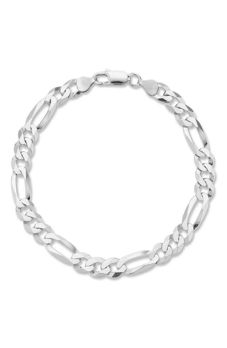 Yield of Men Men's Sterling Silver Figaro Link Bracelet, Main, color, Silver