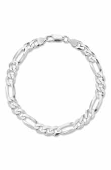 Yield of Men Men's Sterling Silver Figaro Link Bracelet