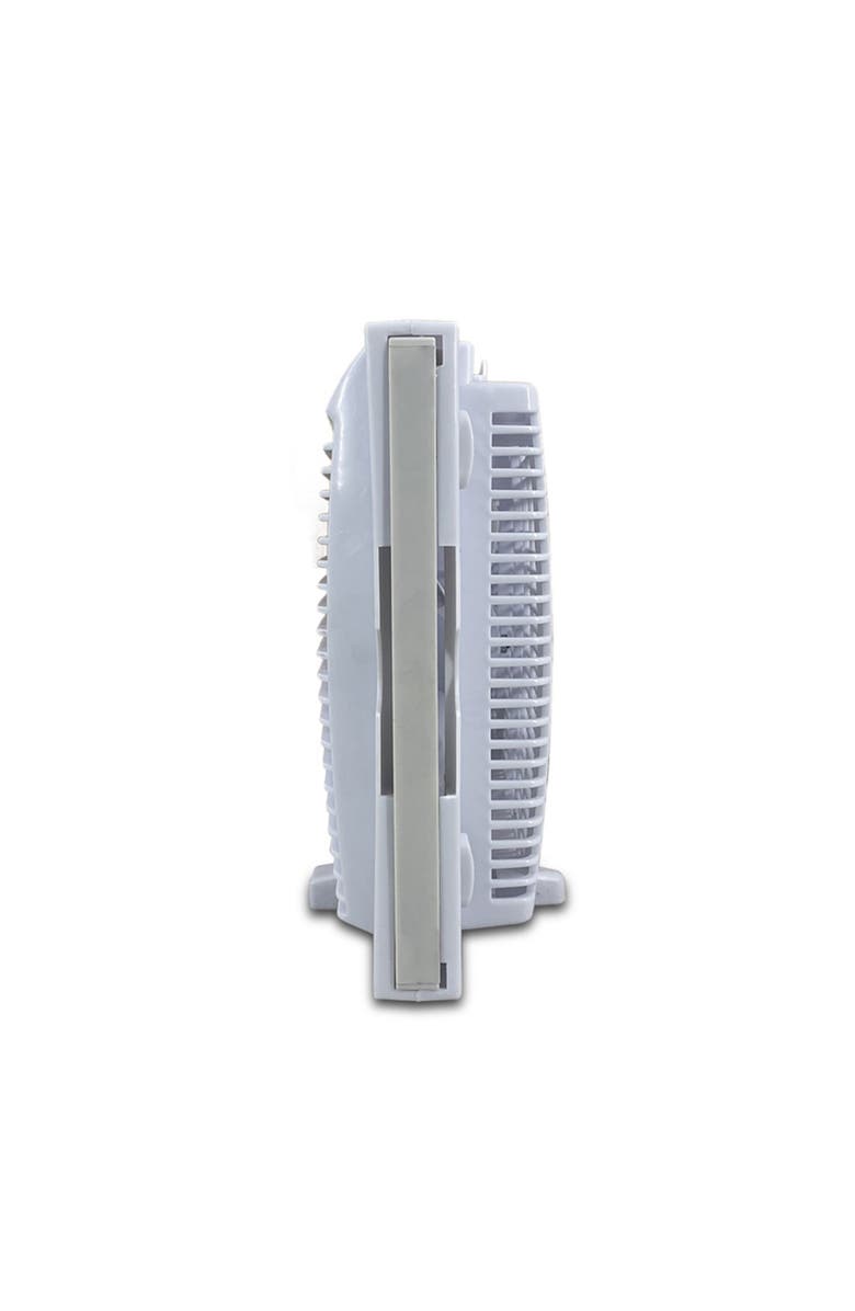 Optimus 8 in. Electric Reversible Twin Window Fan with Thermostat & LED, Alternate, color, White