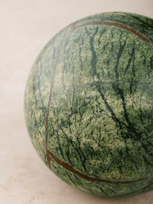 Gauri Kohli Forest Marble Sphere Object In Green