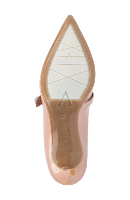 Aquatalia Marisol Pointed Toe Mary Jane Pump In Beige