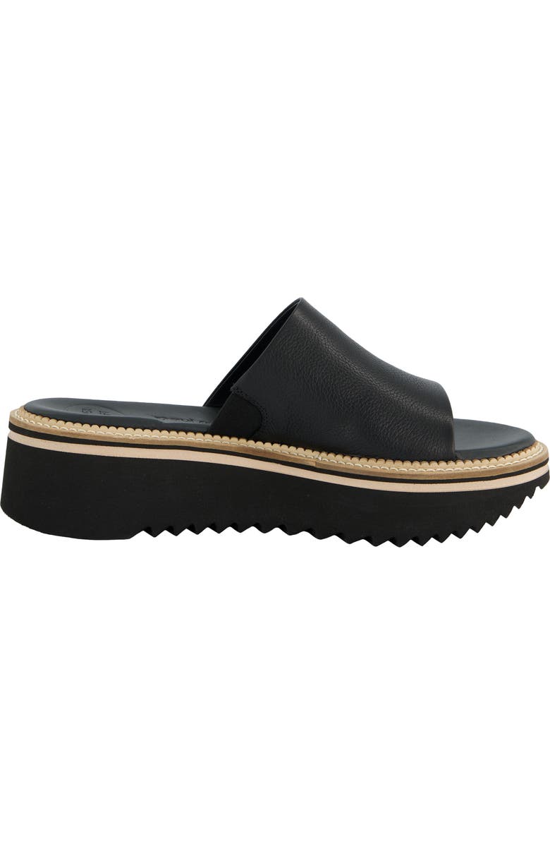 Paul Green May Slide Sandal, Alternate, color, Black Leather