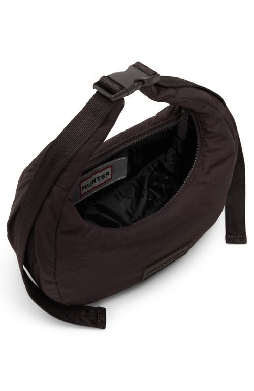 Hunter Mini Crescent Crossbody Bag In Brown