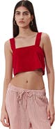 Gottex Beach Life Terra Square Neck Crop Top Cover-Up