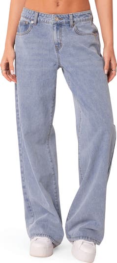 EDIKTED Raelynn Wide Leg Jeans | Nordstrom
