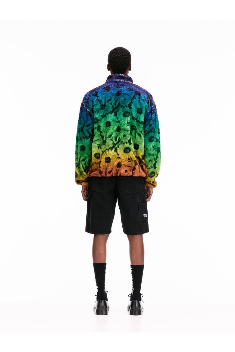 Printed Fleece Jacket, Alternate, color, Multi