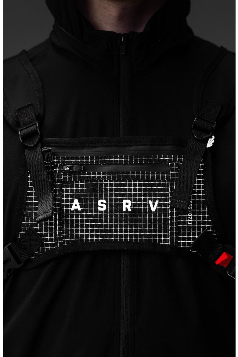 Cordura Grid Lightweight Chest Pack, Alternate, color, Black Grid