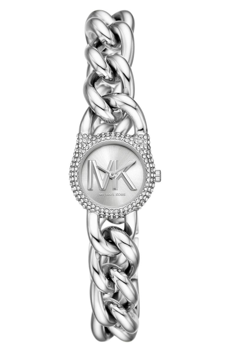 Michael Kors Two-Hand Stainless Steel Bracelet Watch, Main, color, Silver