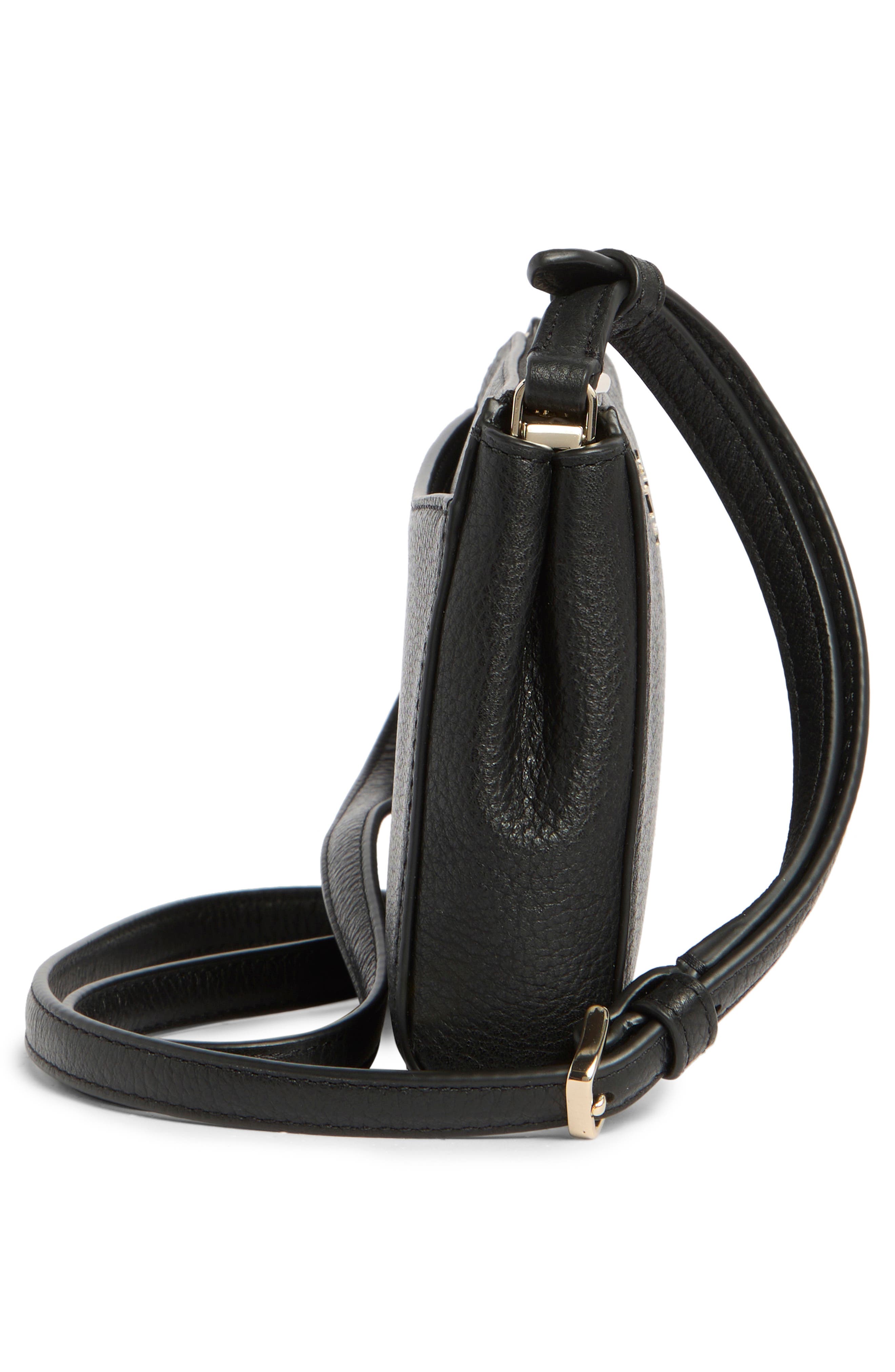Kate Spade New York leila mini crossbody bag, Alternate, color, Black