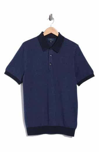 Herringbone Short Sleeve Knit Polo