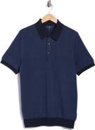 Brooks Brothers Herringbone Short Sleeve Knit Polo
