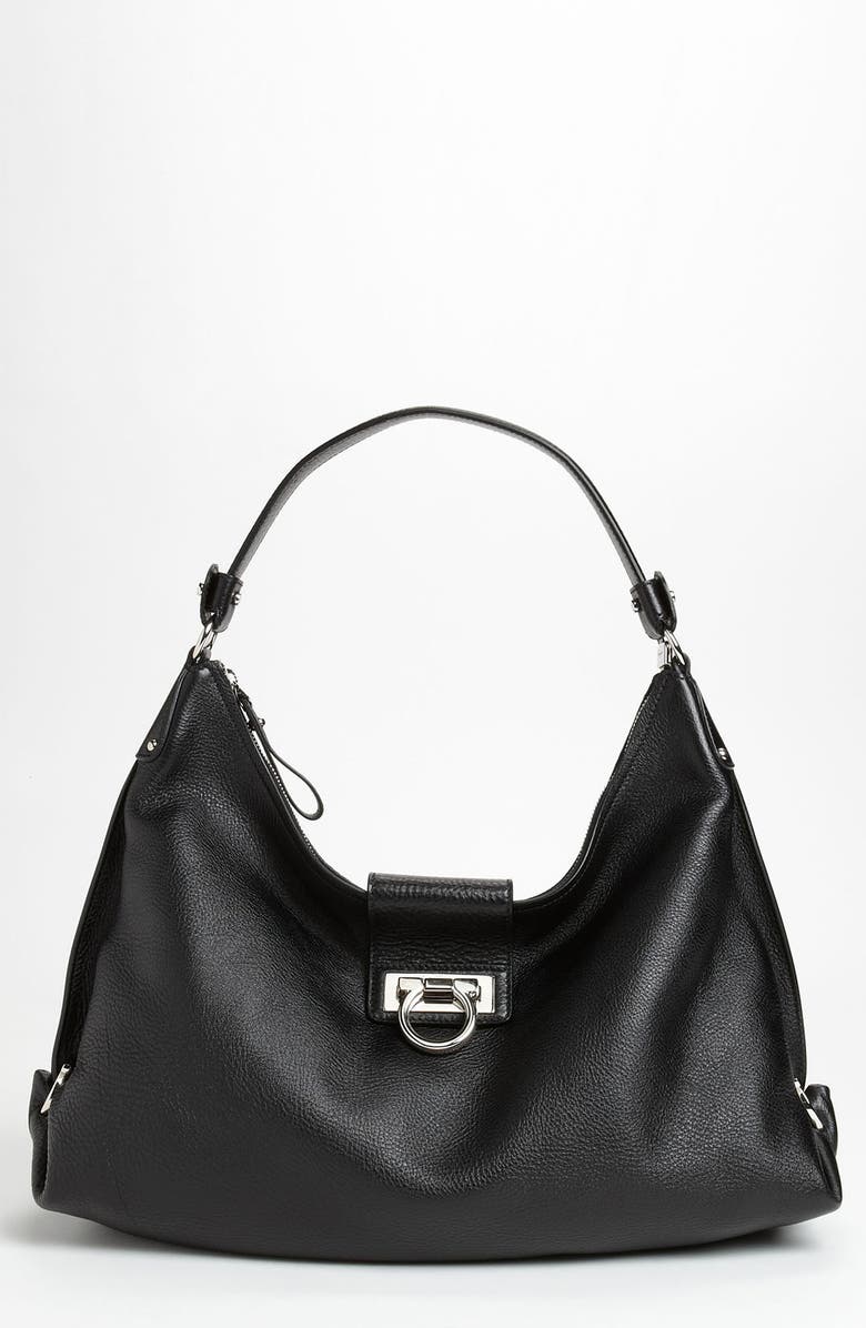 FERRAGAMO Salvatore Ferragamo 'New Fanisa' Leather Hobo, Main, color,