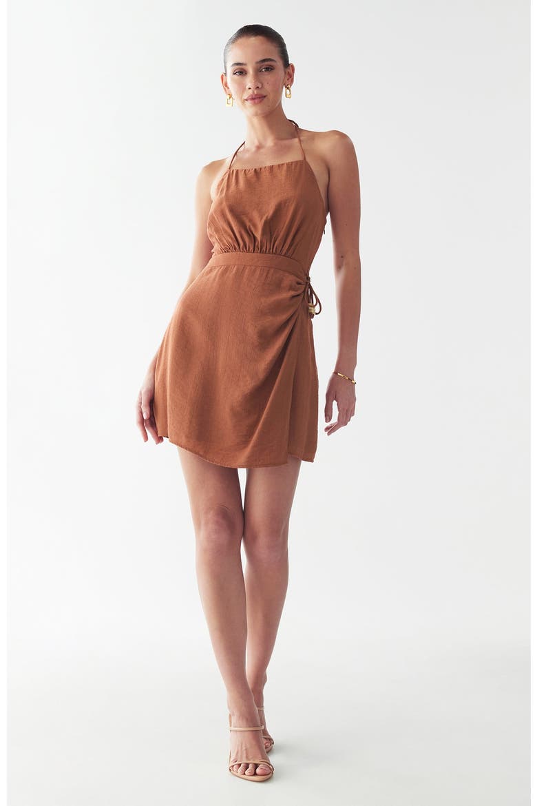 Roma Dress, Alternate, color, Rust Brown