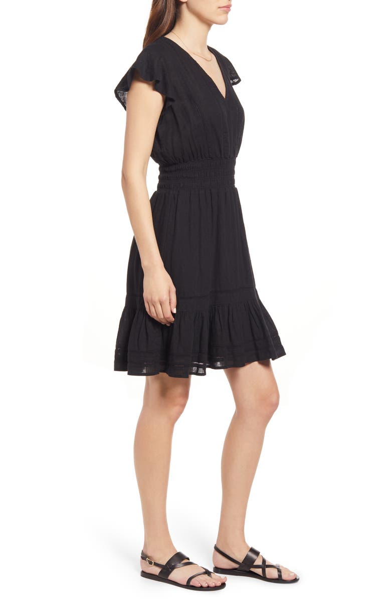 Rails Tara Ruffle Sleeve Dress, Alternate, color, 