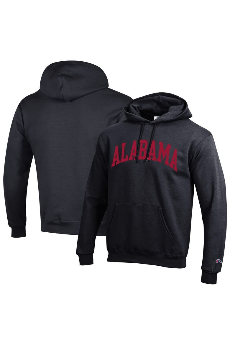Men's Champion  Black Alabama Crimson Tide Basic Arch Fleece Pullover Hoodie, Main, color, Black