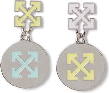 OFF WHITE Women's Silver Arrow Button Earrings Nordstrom