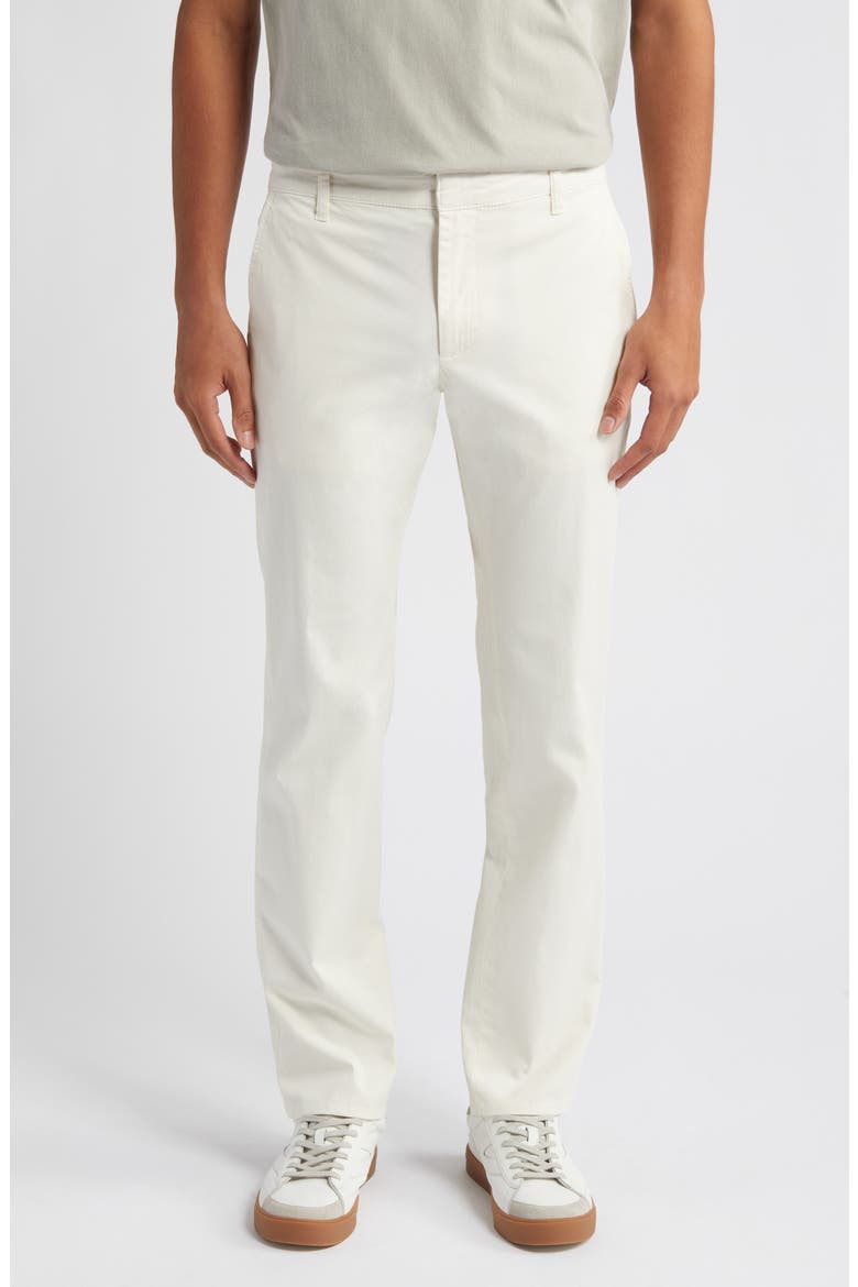 Slim Fit Stretch Cotton Chinos, Main, color, WHITE CANVAS