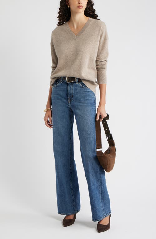 Nordstrom V-neck Cashmere Sweater In Gray