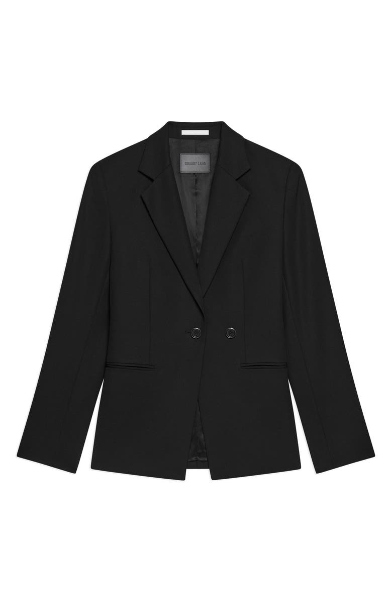 Helmut Lang Cutaway Wool Blazer, Alternate, color,