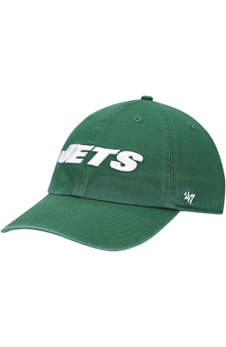 '47 Men's '47 Green New York Jets Clean Up Script Adjustable Hat, Main, color, 
