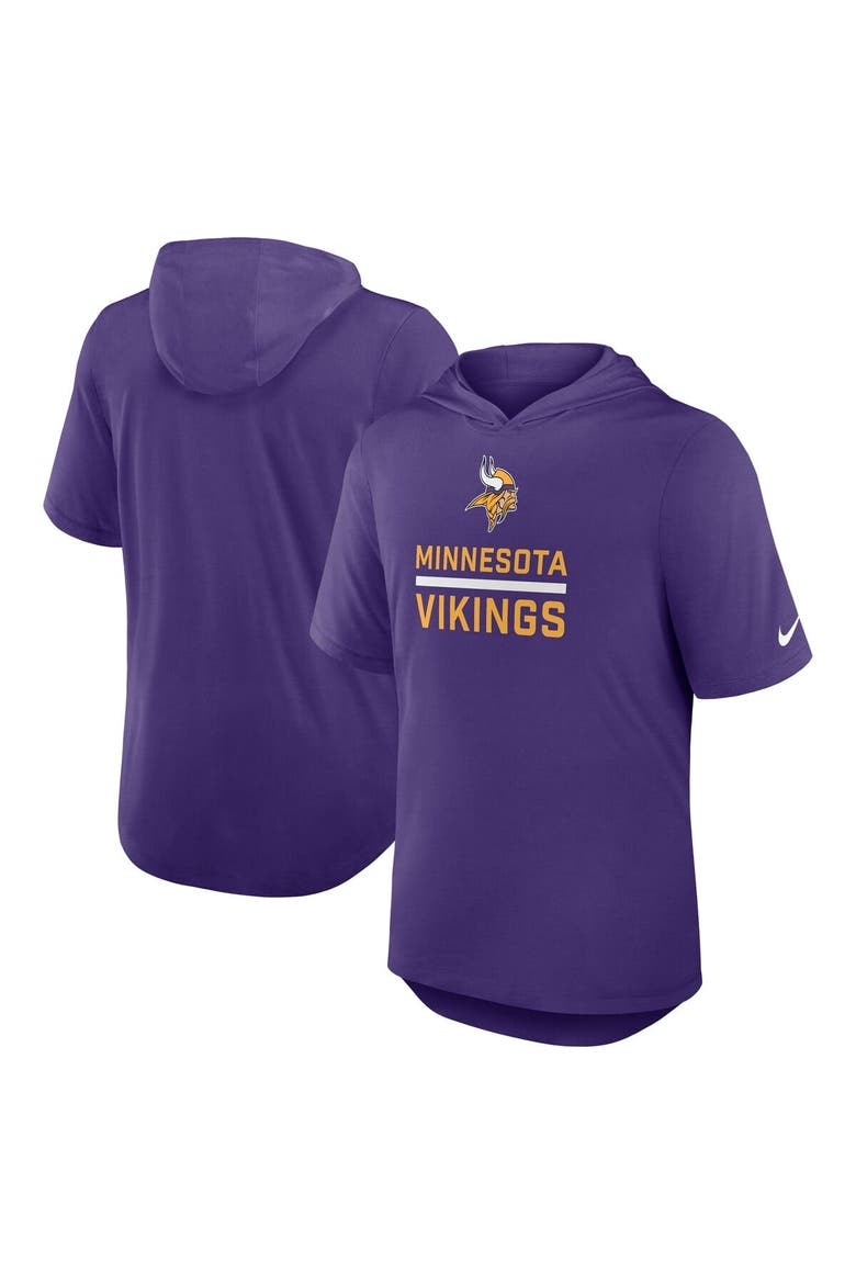 Men's Nike Purple Minnesota Vikings Lockup Tri-Blend Hoodie T-Shirt, Main, color, Purple