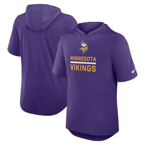 Men's Nike Purple Minnesota Vikings Lockup Tri-Blend Hoodie T-Shirt