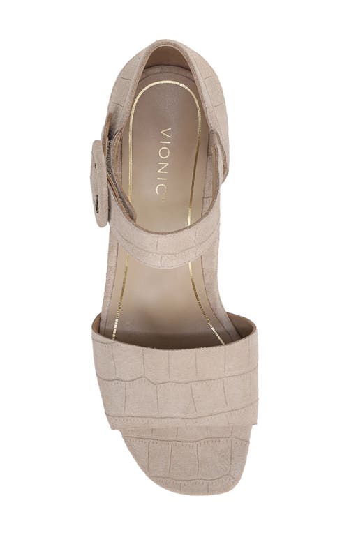 Vionic Chardonnay Block Heel Sandal In Neutral