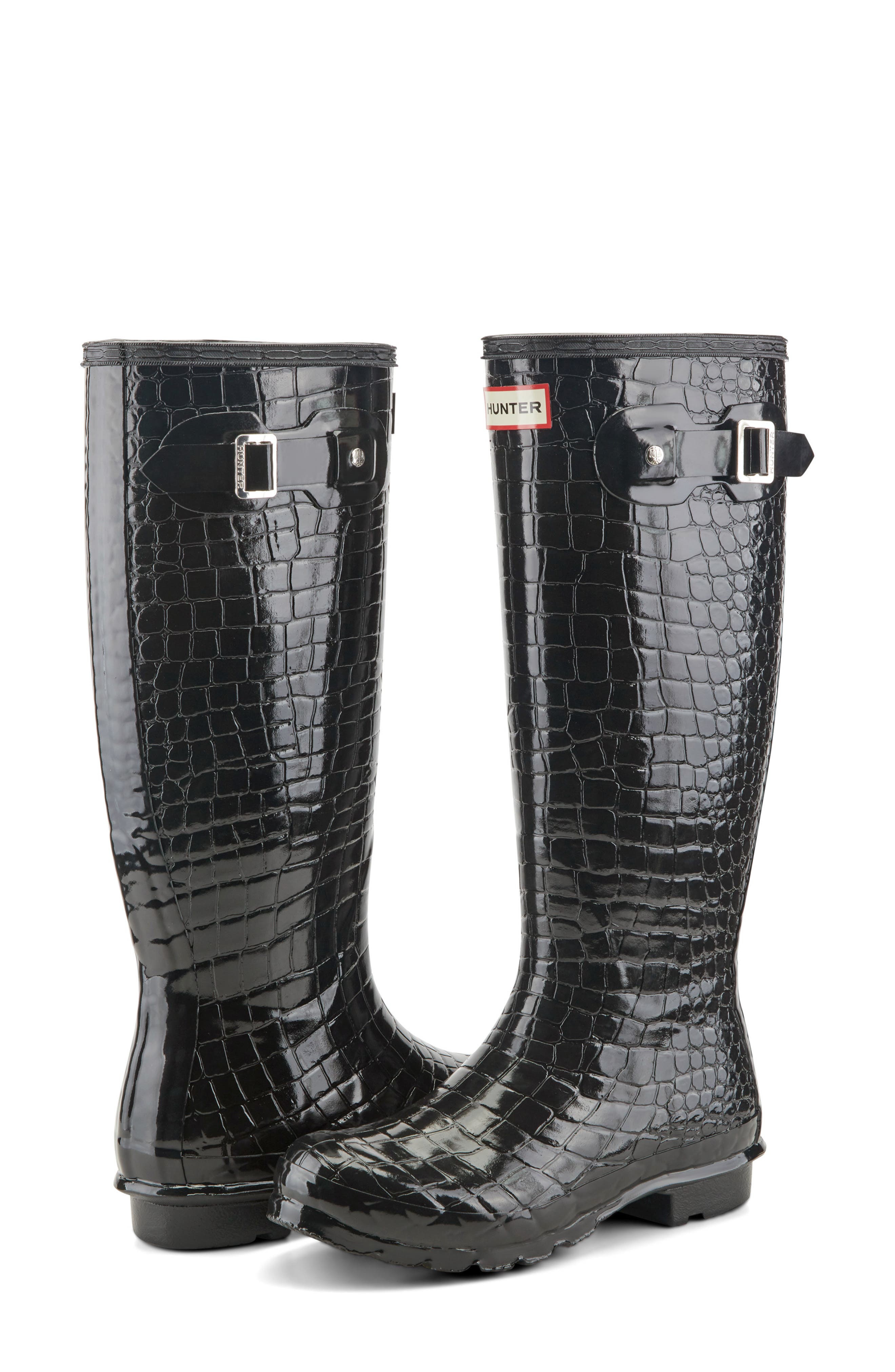 Original Tall Rain Boot, Alternate, color, BLACK