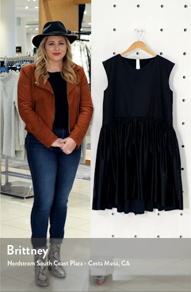 Estreta Cotton & Silk High/Low Dress, sales video thumbnail