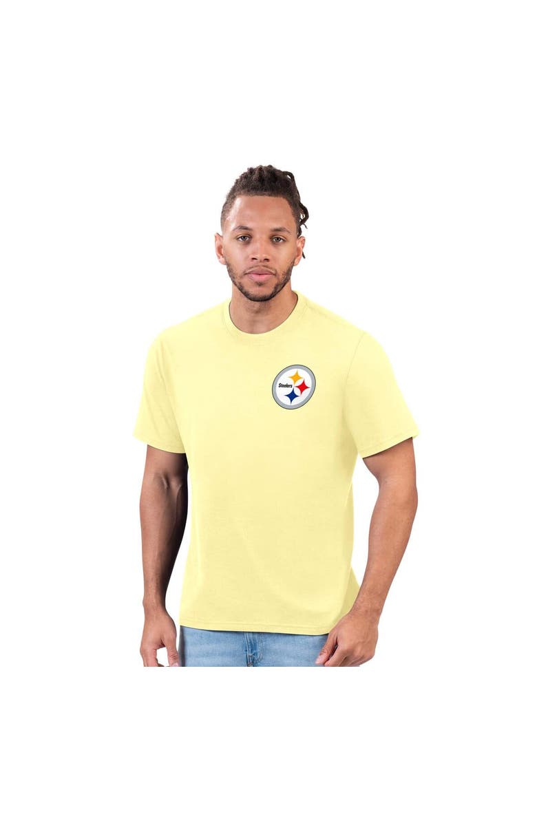 Margaritaville Men's Margaritaville Gold Pittsburgh Steelers Time Flies T-Shirt, Alternate, color, 