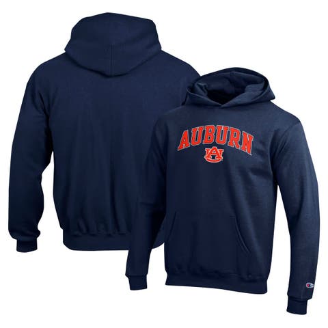 Youth Champion Navy Auburn Tigers Campus Pullover Hoodie