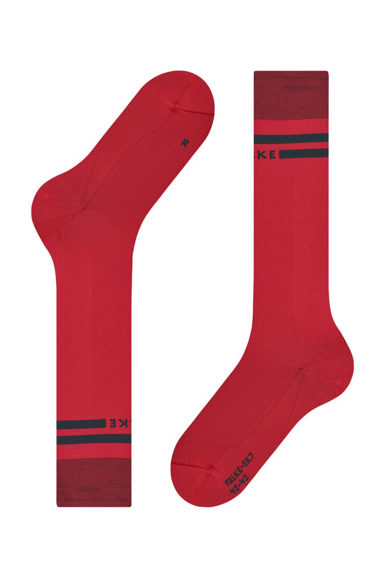 SK7 Race Ski Socks, Alternate, color, Lipstick