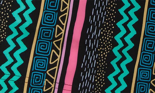 Party Pants Vertical Vibes Swim Trunks In Black