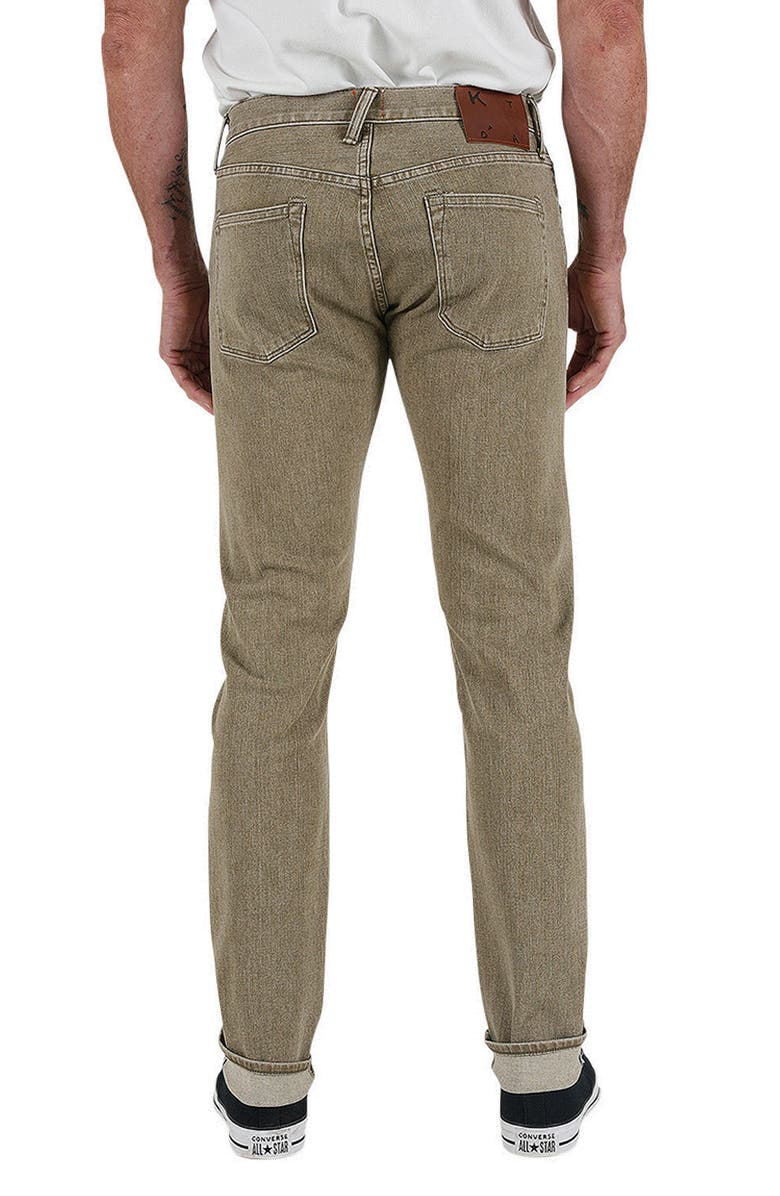HIROSHI KATO The Scissors Slim Tapered 10.5-Ounce Stretch Selvedge Jeans, Alternate, color, Sage
