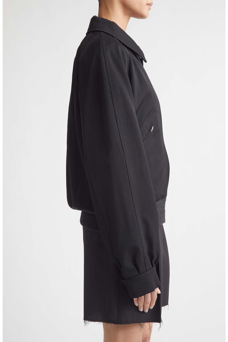 Wool Gabardine Sports Jacket, Alternate, color, BLACK