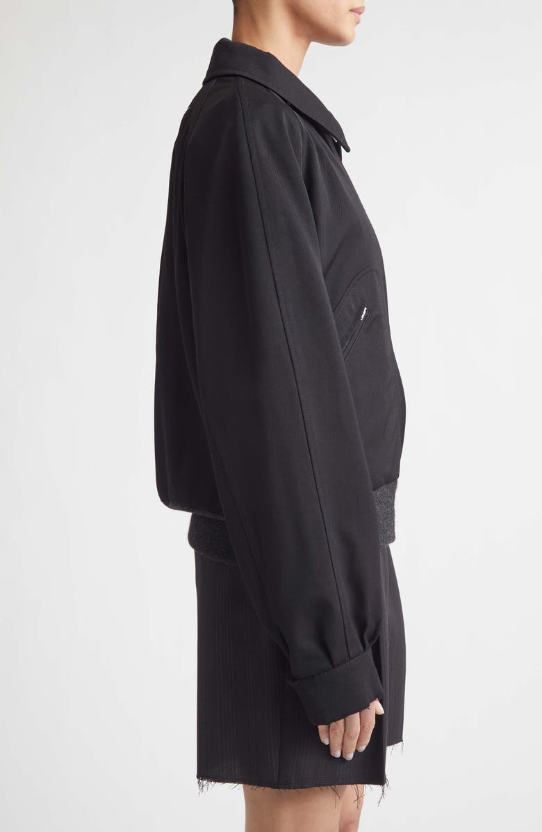 Maison Margiela Wool Gabardine Sports Jacket, Alternate, color, Black